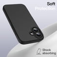 thumbnail image 4 of JETech Liquid Silicone Case for iPhone 16 6.1-Inch, Silky Soft Touch Full-Body Protective Phone Case, Anti-Scratch Shockproof Cover with Microfiber Lining (Black), 4 of 6