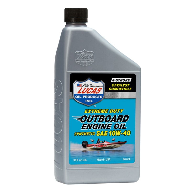 Lucas Oil 10662 Extreme Duty 1 qt. 10W40 Synthetic Outboard Engine Oil