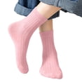 thumbnail image 5 of Fancifize Girls Boys Cotton Socks Kids Soft Strentch Bereathable Baisc Solid Color Ribbed Mid Socks 1-12 Years, 5 of 6
