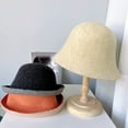 thumbnail image 2 of CoCopeaunts Wool Bucket Hat Plain Elegant Double-Sided Women Autumn Winter Warm All-Match Wear Basin Hat Lightweight Foldable, 2 of 7