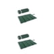 thumbnail image 4 of Naiovety Colchoneta para sentarse de camping de 4 pliegues, cojín para asiento de pesca de Picnic, almohadilla de tela Oxford plegable, accesorios para Verde 2piezas Naiovety CBP585036, 4 of 5