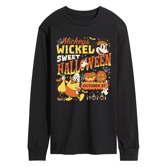 Disney - Mickey's Halloween - Men's Long Sleeve Graphic T-Shirt