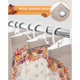 thumbnail image 5 of Fall Shower Curtain Red Orange Maple Leaf Bathroom Curtains with Hooks, Waterproof Fabric Autumn Leaves Thanksgiving Bath Shower Curtains Set for Bathroom Bathtubs Decor 72x84 Inch, 5 of 7
