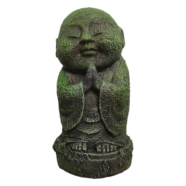 Figura de monje de resina, escultura de monje, decoración de té para mascotas, estatua de monje decorativa de resina para casa de té, Hotel y oficina