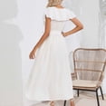thumbnail image 4 of IROINNID Summer Dresses for Women , Women Outfits Long Dresses with V-Neck and Short Sleeve Summer Dresses, 4 of 6