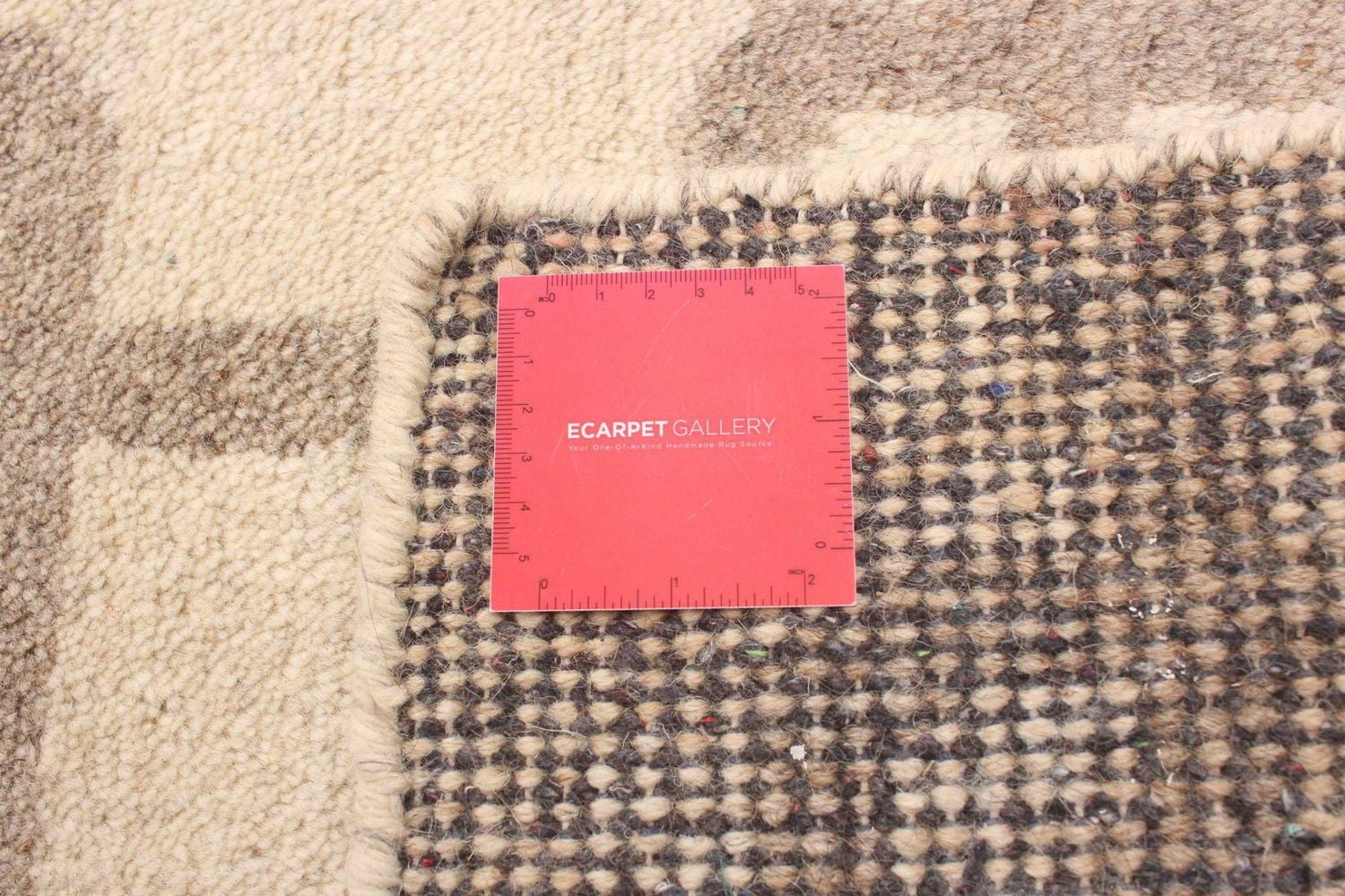 ECARPETGALLERY 4'11" x 7'8" Moroccan Tangier Hand-knotted Area Rug for Living Room, Dining Room and Bedroom in Ivory