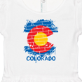 thumbnail image 4 of Inktastic Graffiti Colorado State Flag Girls Baby Dress, 4 of 5