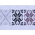 thumbnail image 1 of Ahgly Company Machine Washable Indoor Rectangle Transitional Lavender Blue Area Rugs, 7' x 9', 1 of 7