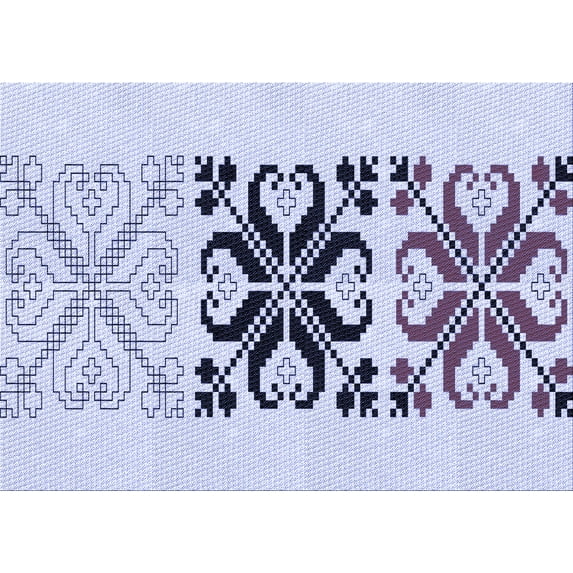 Ahgly Company Machine Washable Indoor Rectangle Transitional Lavender Blue Area Rugs, 7' x 9'