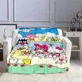 thumbnail image 1 of 1PC Sanrio Character Friends Pattern Blanket Warm Soft Fluffy Kids and Adult Sofa Bed Throw Blanket Girls Gift Cartoon Blanket, 1 of 1