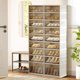 thumbnail image 1 of organizador plegable para zapatos, estante apilable para almacenamiento, armario plegable con puertas dobles, 1 of 4