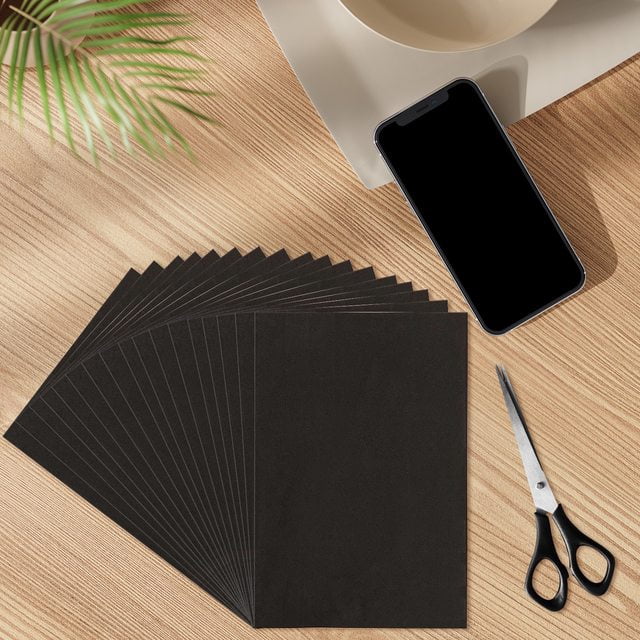 Stuffygreenus 36pcs 3mm Black Embroidery Foam Sheets | 6 x 9 Inch High-Density EVA Craft Foam for 3D Embroidery, DIY Projects, Hand Sewing, Quilting, Costumes, Props, Armor, Masks, Pillows & Bags