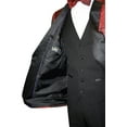 thumbnail image 3 of Statement Bellagio Men's Paisely 3 Piece Modern Fit Tuxedo - Red - 48R, 3 of 3
