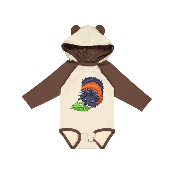 Inktastic Wooly Bear Caterpillar- Cute Baby Insect Boys or Girls Long Sleeve Baby Bodysuit