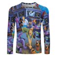 thumbnail image 2 of Scooby Doo Men's Graphic T Shirts Long Sleeve Printed Tee Tops Autumn Casual T-Shirt Fall Clothes 2XL, 2 of 6