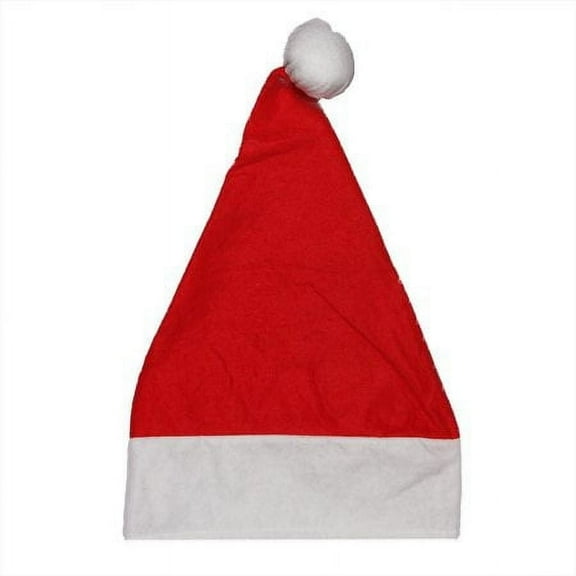 Cp 16" Traditional Red and White Child Size Felt Christmas Santa Hat - One Size Fits Most Kids