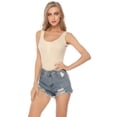 thumbnail image 1 of Purcoar Women's Open Button Bodysuit Body Shaper With Built-In Bra, 1 of 7
