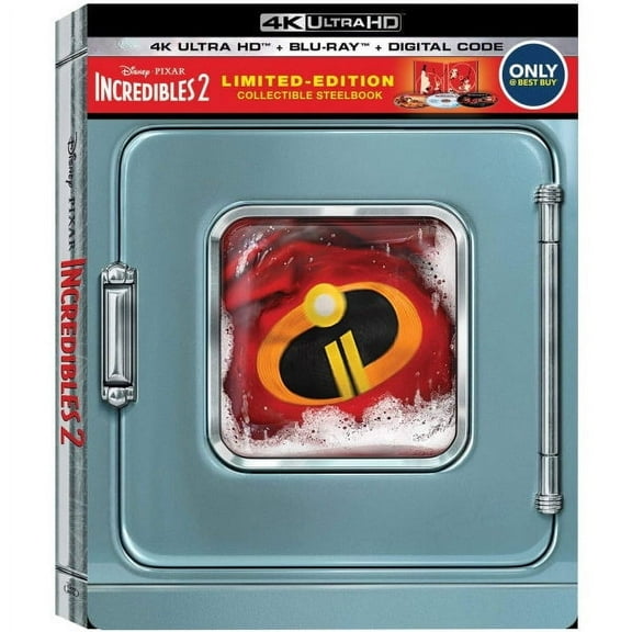 The Incredibles 2 Blu-ray, 4K UHD, Digital Limited Edition Collectible SteelBook