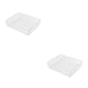thumbnail image 2 of Matsuzay Caja de almacenamiento apilable para el hogar, hebilla ajustable, organizador desordenado blanco seguro y práctico, transparente y transversaltransparen 2Conjunto, 2 of 6