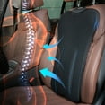 thumbnail image 3 of XUKEY Lumbar Support Pillow for Car Seat Back Support Backrest Cushion Pad Black, 3 of 10