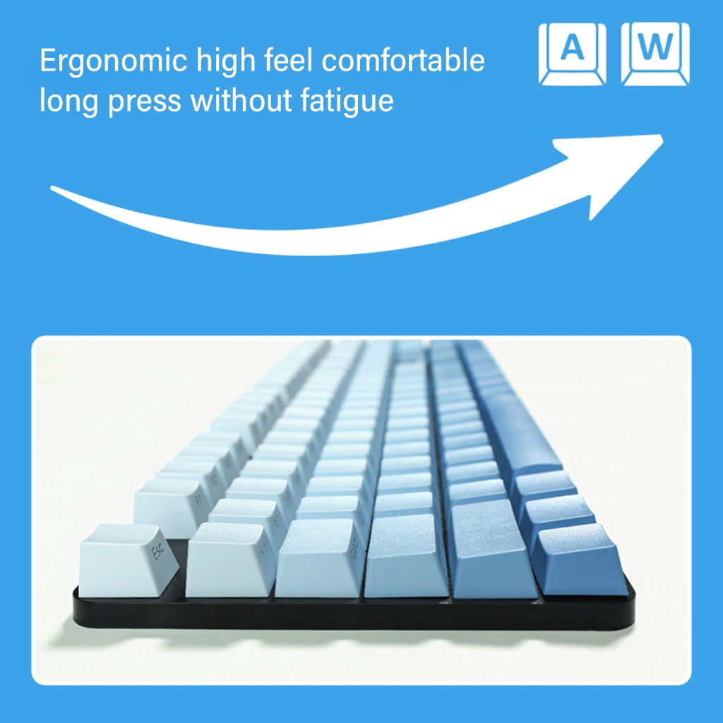 Ergonomic Keycaps in Fade Color 134PCS Keycap Set OEM Height for Mechanical Keyboard Enthusiasts