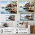 thumbnail image 4 of Designart "Reflective Moments at the Harbor Port I" Nautical & Beach Floater Framed Wall Decor, 4 of 7