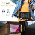 thumbnail image 6 of FJLBDE Case for Lenovo Tab M9 2023 9.0 Inch (TB-310FU/TB-310FX) with 360 Kickstand, Shoulder Strap Carrying Protective Cover, Black, 6 of 6