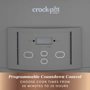 Crock-Pot® Design Series 7-Quart Cook-and-Carry Programmable Slow Cooker with Locking Lid Handle, Gray