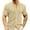 Khaki, variant on Men's Business Casual Button Down Shirts Knitwear Woolen Shirt with Pocket Short Sleeve Solid Color Top Brown