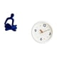 thumbnail image 5 of Escultura De Figura De Pensador Abstracto, Reloj De Pared Moderno Con Números Silenciosos, Adorno Decorativo Para Oficina, Bar, Boda, Hogar, Sala De Estudio., 5 of 8