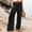 Black, variant on Gauze Pants Wide Leg Linen Pants Women' S Culottes Flowy Lounge Gaucho Pant Casual Capri Baggy Wide Leg Casual Drawstring Flowy Pants Drawstring Pants Women Beach Pants Black 2 S-3XL