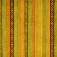 thumbnail image 1 of Ahgly Company Indoor Square Oriental Yellow Modern Area Rugs, 6' Square, 1 of 4