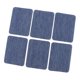 thumbnail image 5 of 6pcs s de Mezclil de Ropas de Demin Rectangur Remiendo de Costura Azul Sunnimix Parches de hierro sobre denim, 5 of 6