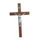 thumbnail image 5 of Crucifijo de pared de madera, cruz decorativa, crucifijo de Jesús, escultura de Jesús para el hogar Marrón, 5 of 9