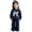 Navy2, variant on Girls 2 Piece Outfits Floral Lace Sequin Bow Print Crewneck Sweatshirt and Decorative Bow Wide Leg Pants, Kids Sweet Spring Fall Casual Matching Tracksuit(Navy3,10-11 Years)