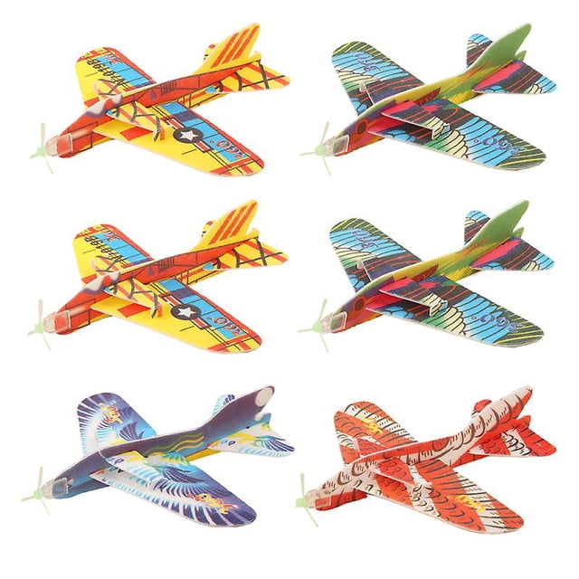 Avión de espuma de 6 piezas