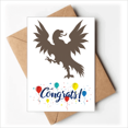 thumbnail image 1 of Europ Animals National Emblem Vulture Wedding Cards Congratulations Greeting Envelopes, 1 of 3