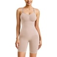 thumbnail image 4 of Viluyesy Womens Shapewear with Adjustable Strap, Butt Lifter Tummy Control Snatched Waist Tight Fit Yogo Trainer Bodysuit Beige S, 4 of 8