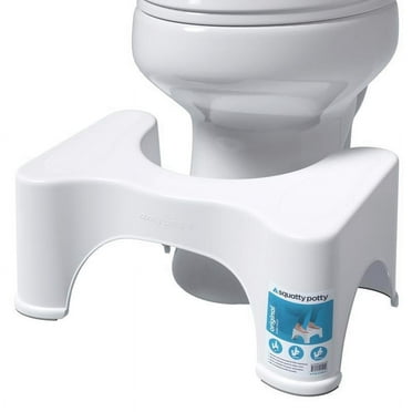 Squatty Potty 9 in Plastic Toilet Stool, White