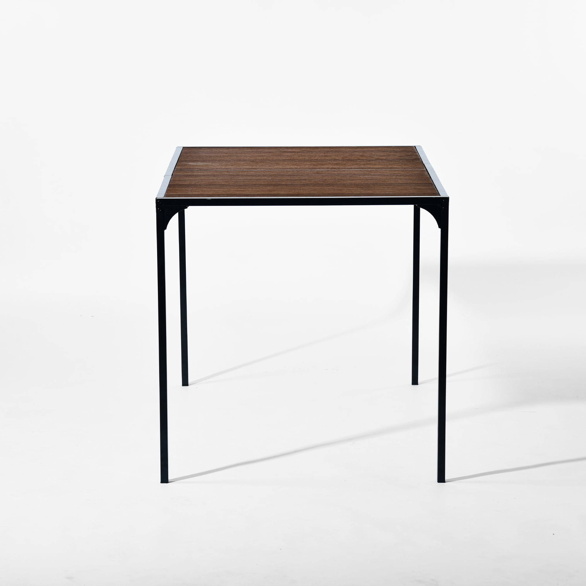 Homy Casa 47" Rectangular Dining Table, Modern Industrial Wood Look Kitchen Table for 4, Espresso Brown