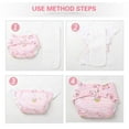 thumbnail image 2 of Monebena Cloth Diapers 3 Ply Baby Washable Cotton Diapers Covers for Babies to Toddlers, 30 Pcs, 2 of 15