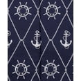 thumbnail image 4 of HOME RETREAT Anchor Away Navy Ultra Soft Microfiber 8 Piece Reversible Comforter Bedding Set - Cal King, 4 of 9