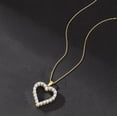thumbnail image 3 of Ross-Simons 0.30 ct. t.w. Diamond Heart Pendant Necklace in 18kt Gold Over Sterling, Women's, Adult, 3 of 5