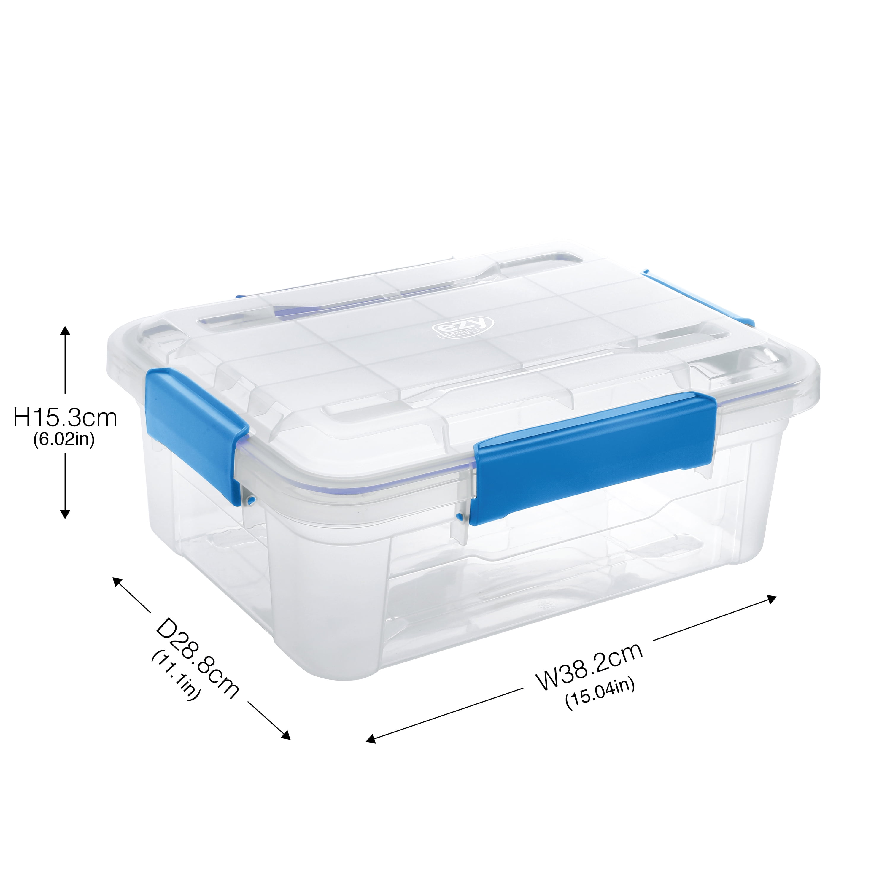 6 PACK - EZY STORAGE WATERPROOF 3Gal/12Qt/11.4L STORAGE BOX IP67