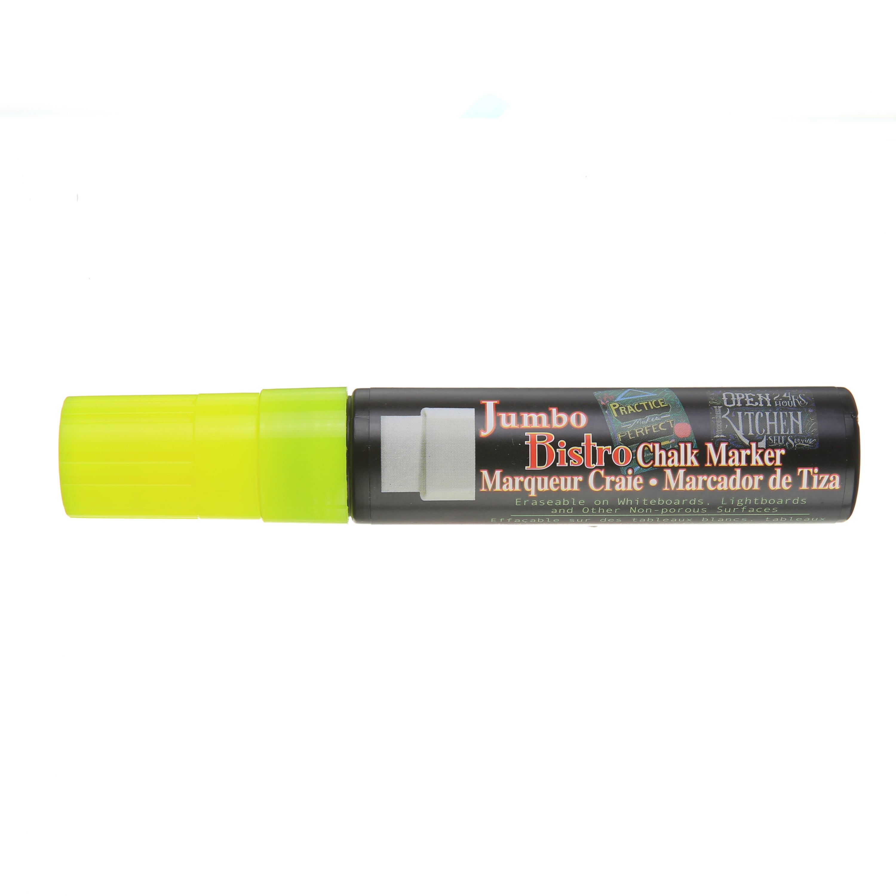 Uchida Bistro Chalk Marker, Jumbo, Fluorescent Yellow
