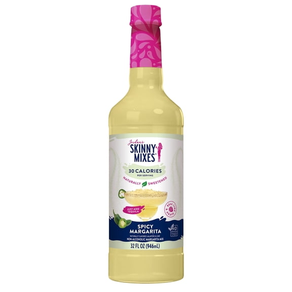 Jordan's Skinny Mixes Naturally Sweetened Spicy Margarita Mix, 32 Fl Oz