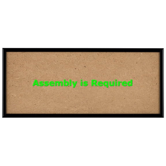 Quadro Frames 6x16 inch Picture Frame, Black, Style P375-3/8 inch Wide Molding