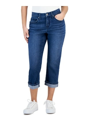 Curvy Fit Denim Capris