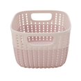 thumbnail image 3 of Simplify 2-Tone Decorative Small Storage Basket in Blush, 3 of 6