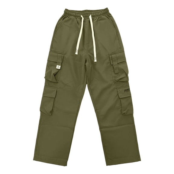 ctdiral Mens Durable Cargo Pants Quick Dry Hiking Pants Fall Comfy Elastic Waist Long Pant with Mulitple Pockets Army Green S